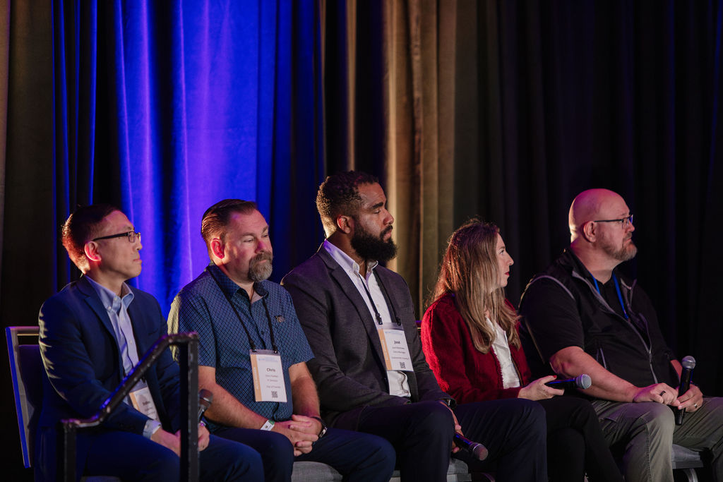A panel of local government IT leaders on the mainstage